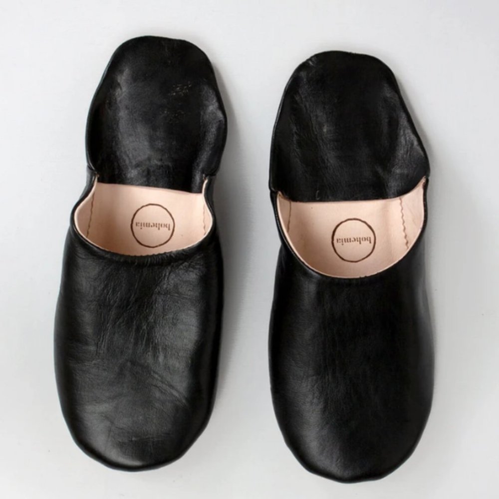 NEW  - Morroccan Slippers Black - Size M/L
